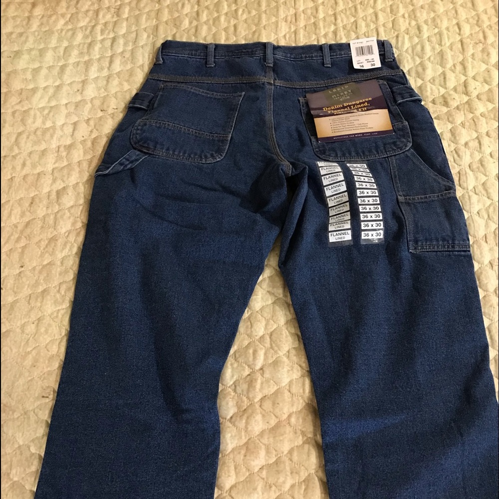 Lakin & McKey flannel lined carpenter jeans